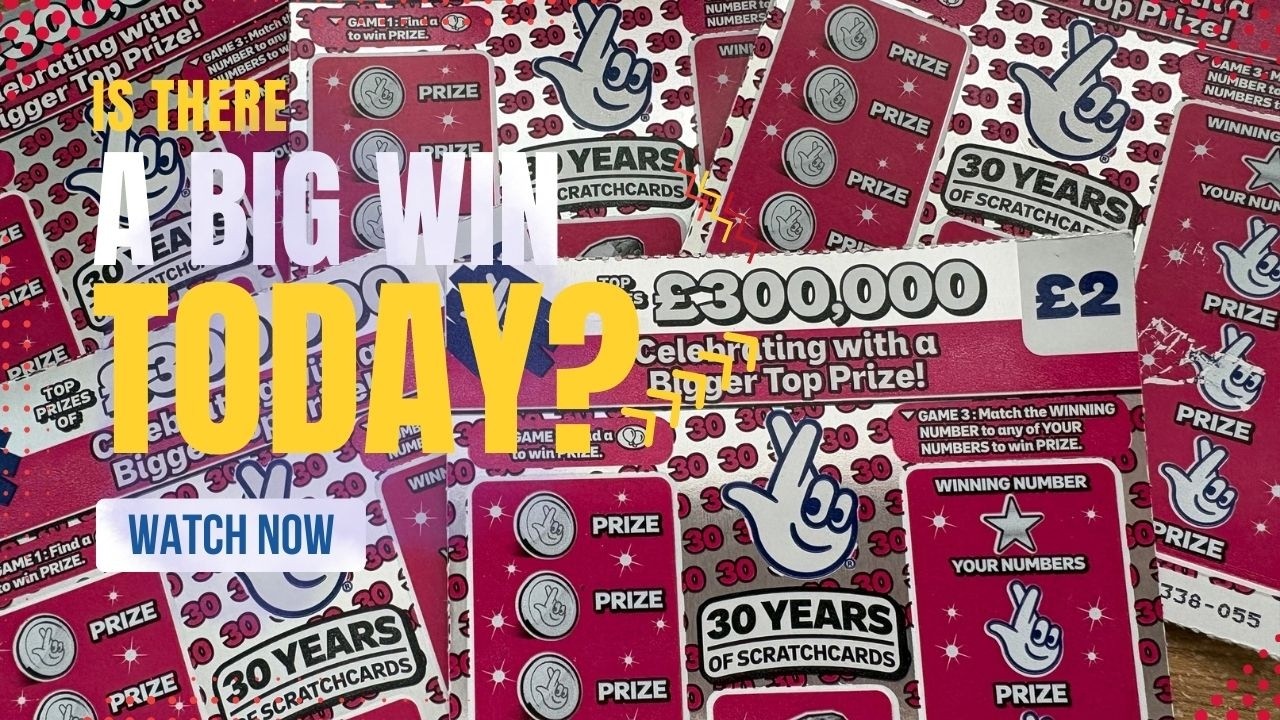 Scratching new National Lottery 30 anniversary scratch card - is there a big win in store!?