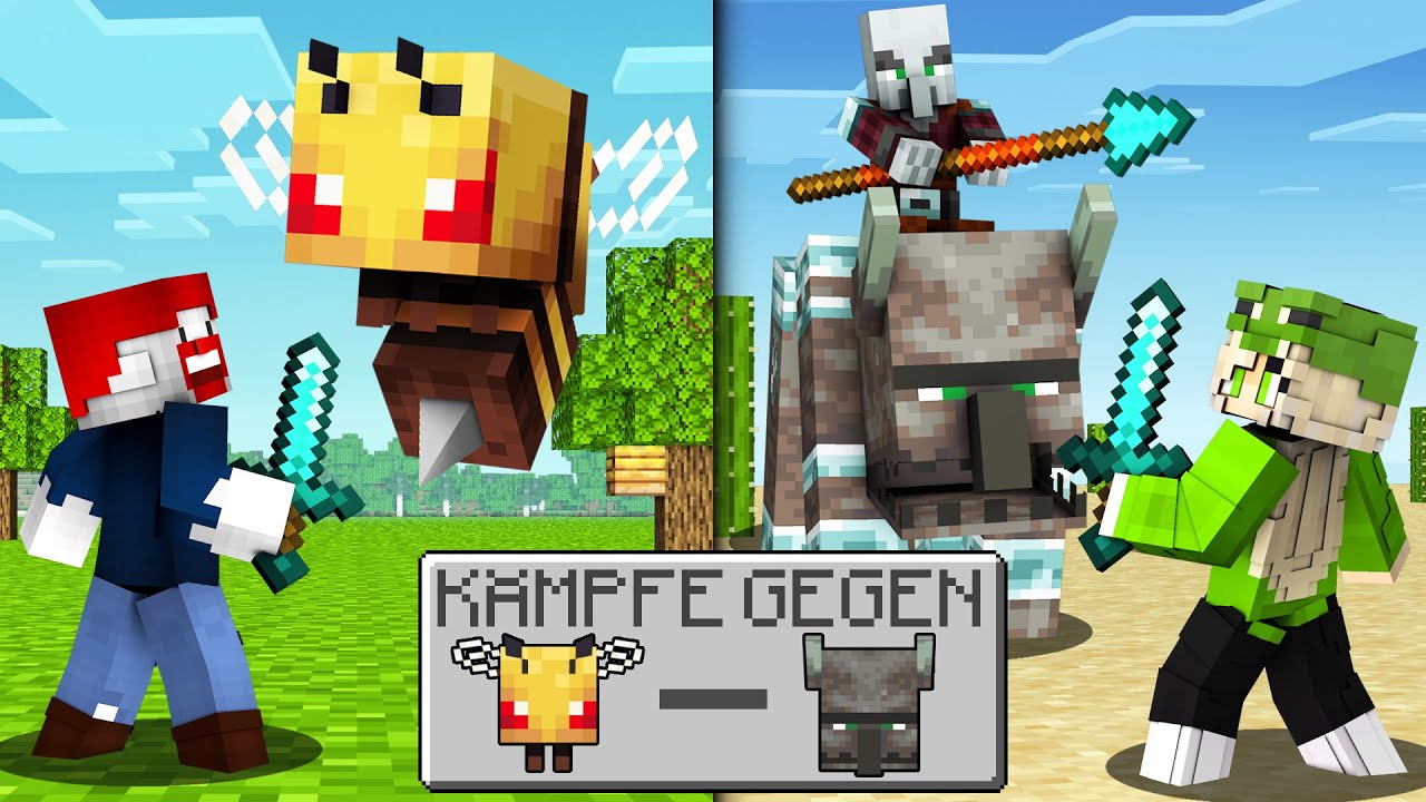 W&Auml;HLE RICHTIG oder K&Auml;MPFE in Minecraft