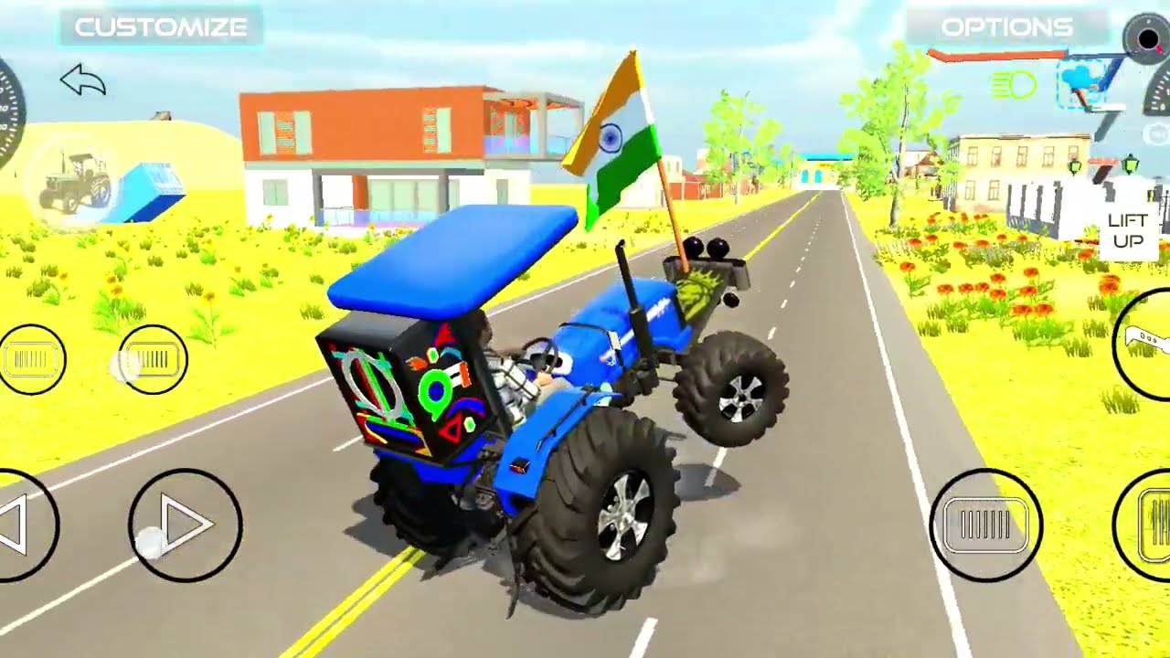 Modified Sonalika tractor driving 😈Indian game 😈Tractor wala game 😈gaming video 