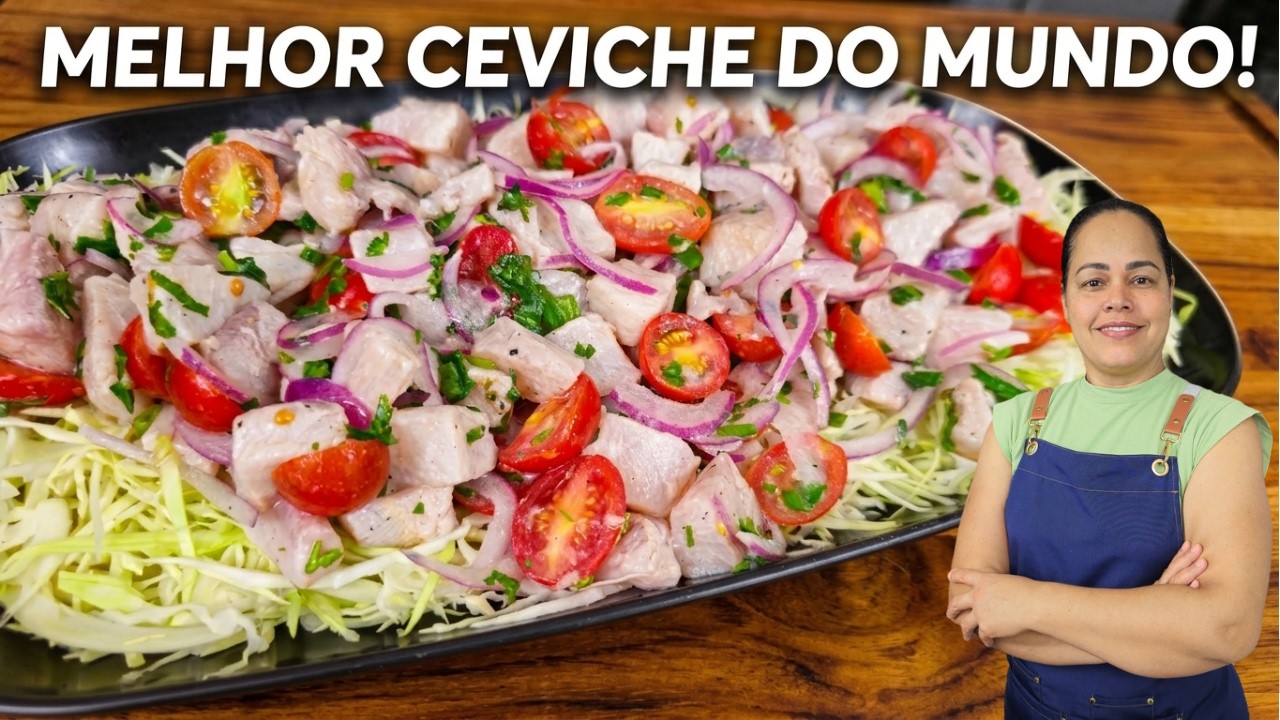 CEVICHE SIMPLES E RÁPIDO - RECEITA REFRESCANTE, FÁCIL E MUITO BARATA! - Priscila Pinho