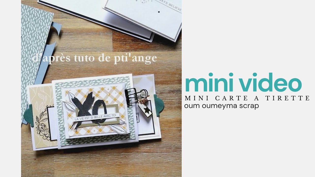 SCRAPBOOKING / mini album à tirette