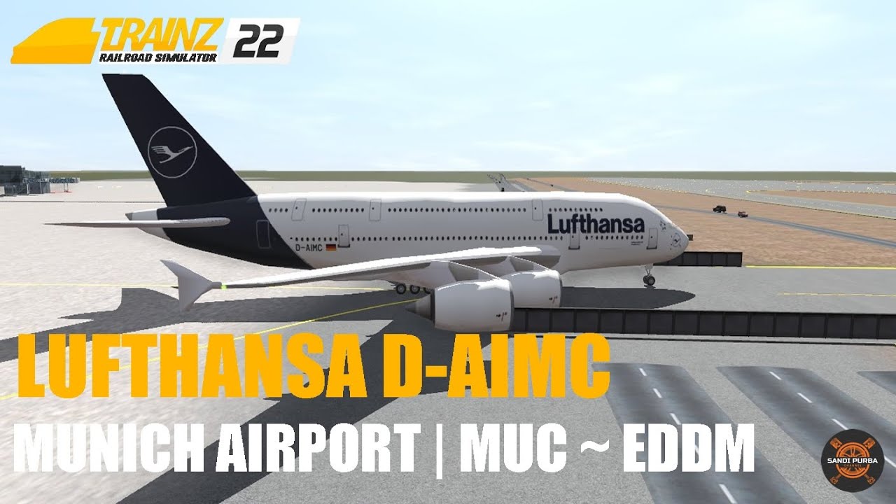 Lufthansa A380 D-AIMC Departure Munich Airport MUC EDDM | TRAINZ 22