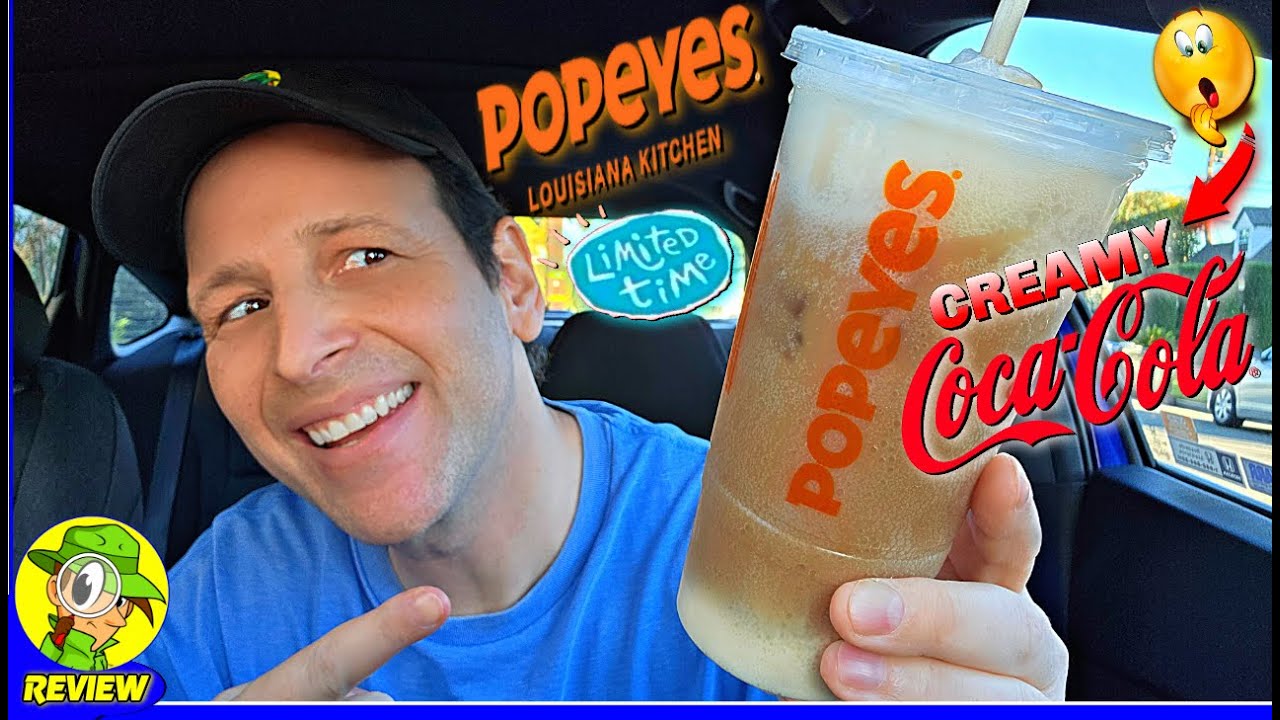 Popeyes® Creamy Coca-Cola® Review ⚜️🍦🥤 Worth the $1 Upcharge?! 🤔 Peep THIS Out! 🕵️‍♂️