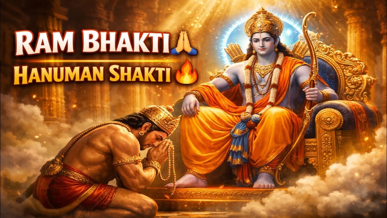 Ram Bhakti | Hanuman Shakti 🔥 | Jai Shri Ram Bhajan 🙏 | Ram Hanuman Devotional Song