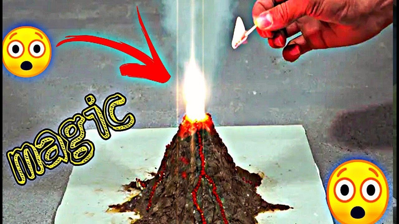 How to make a magical 🌋volcanic eruption😲 | Tech talk tricks