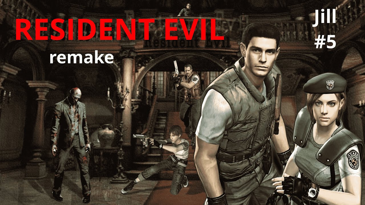 Resident evil 1 REMAKE hd remaster Jill прохождение #5