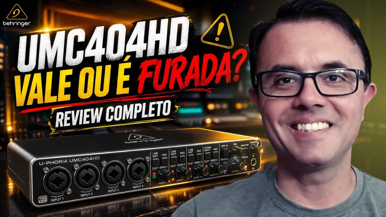 INTERFACE DE ÁUDIO Behringer UMC404HD: Review Completo