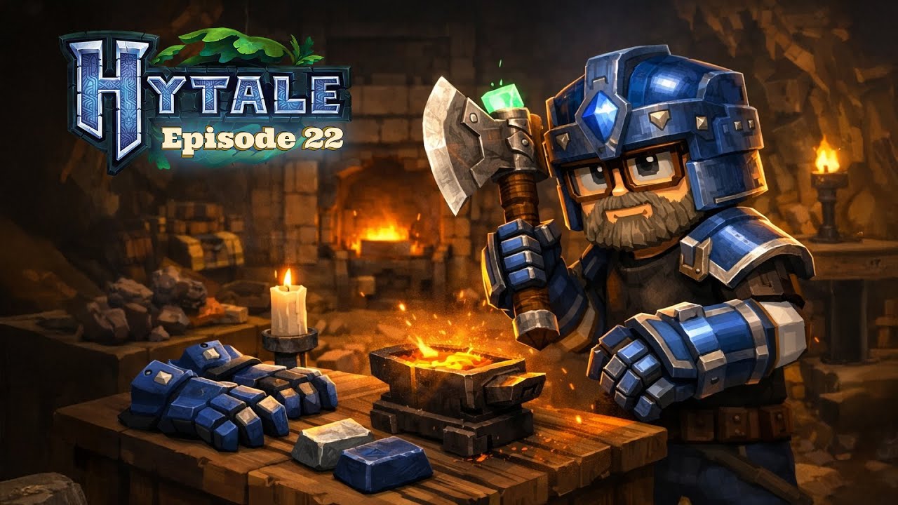 Hytale Deutsch (PC) – Folge 22: 🪓 Thorium-Axt! Kobalt-Helm & Handschuhe craften 🔥⛏️