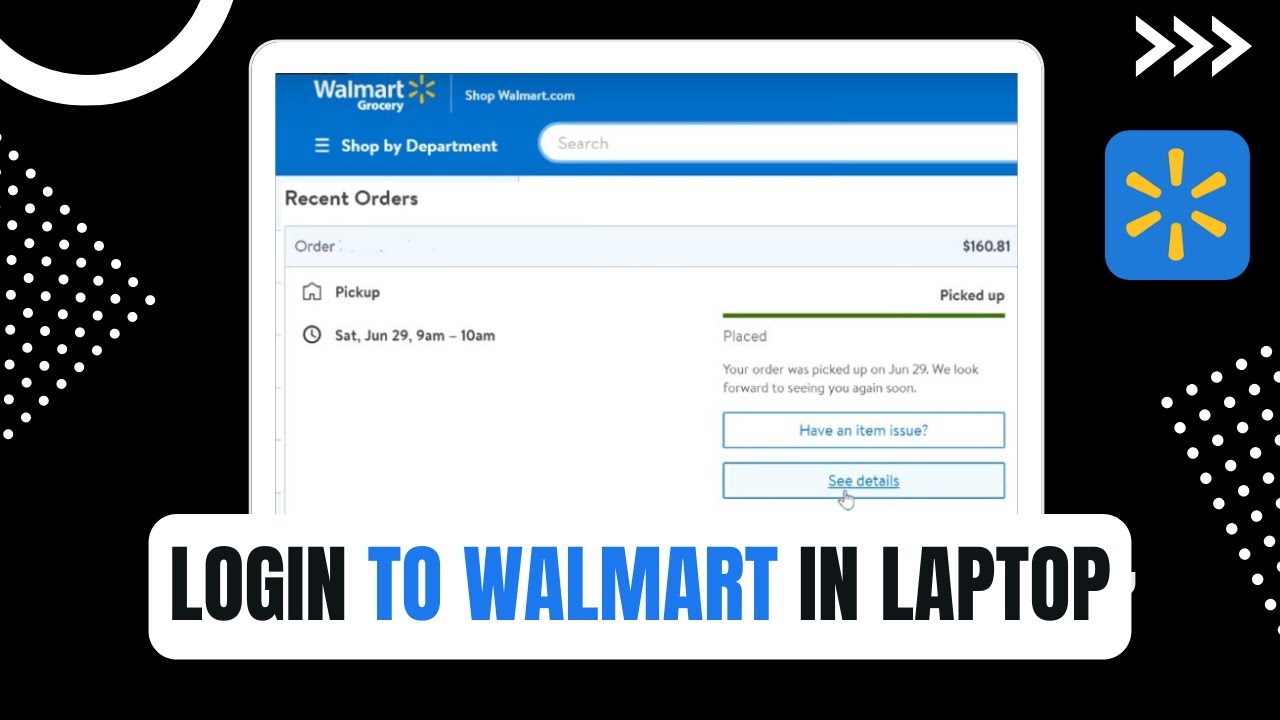 Walmart - How to Login? Sign In Walmart.com ! (Laptop)