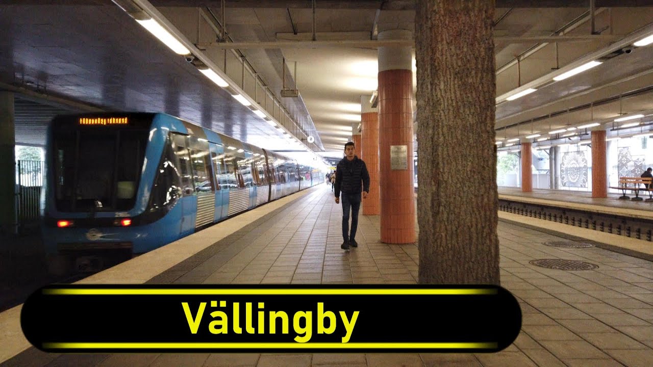 Metro | Tunnelbana Station Vällingby - Stockholm 🇸🇪 - Walkthrough 🚶