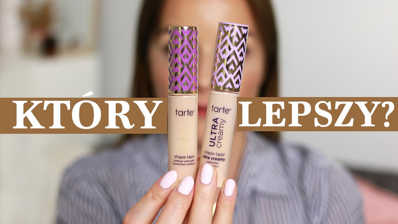 TEST PORÓWNAWCZY KOREKTORÓW TARTE SHAPE TAPE vs TARTE ULTRA CREAMY | Milena Makeup