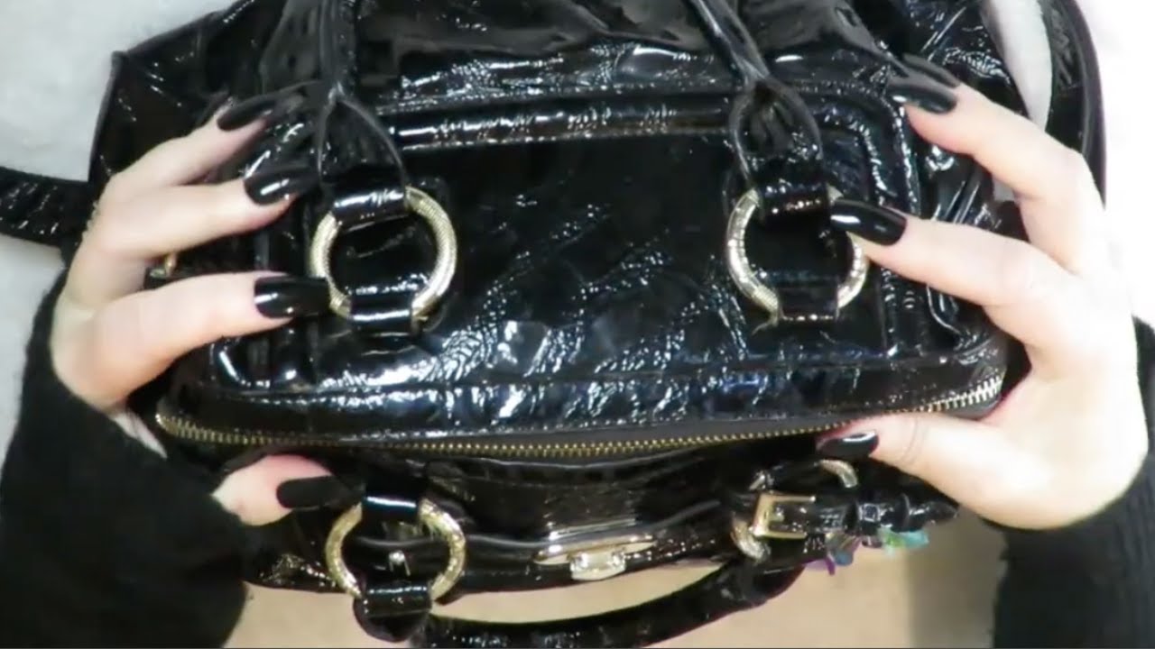 ASMR Patent Leather Bag Sounds 🖤