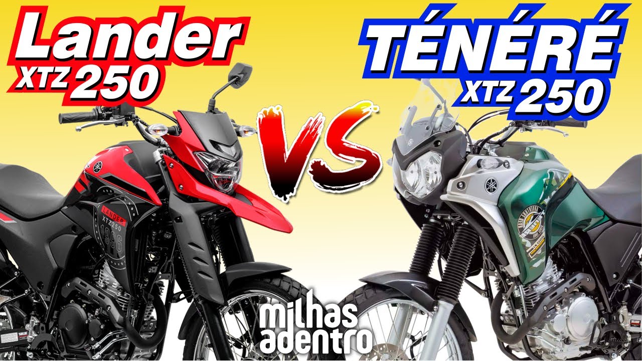 Lander 250 vs Tenere 250 - Por que EU ESCOLHI a Tenere 250 e NÃO a Yamaha XTZ 250 Lander