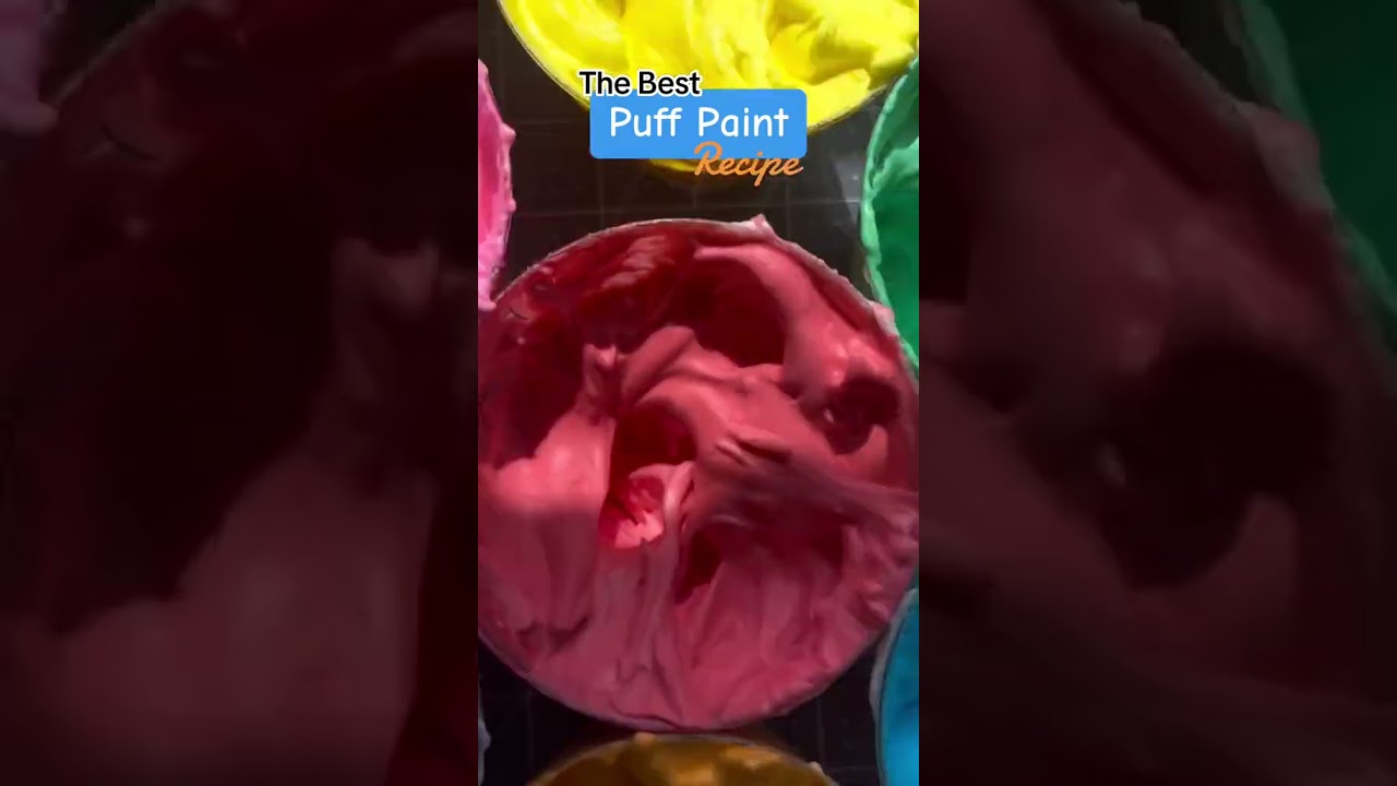 Puff Paint Recipe | DIY Kids Activity