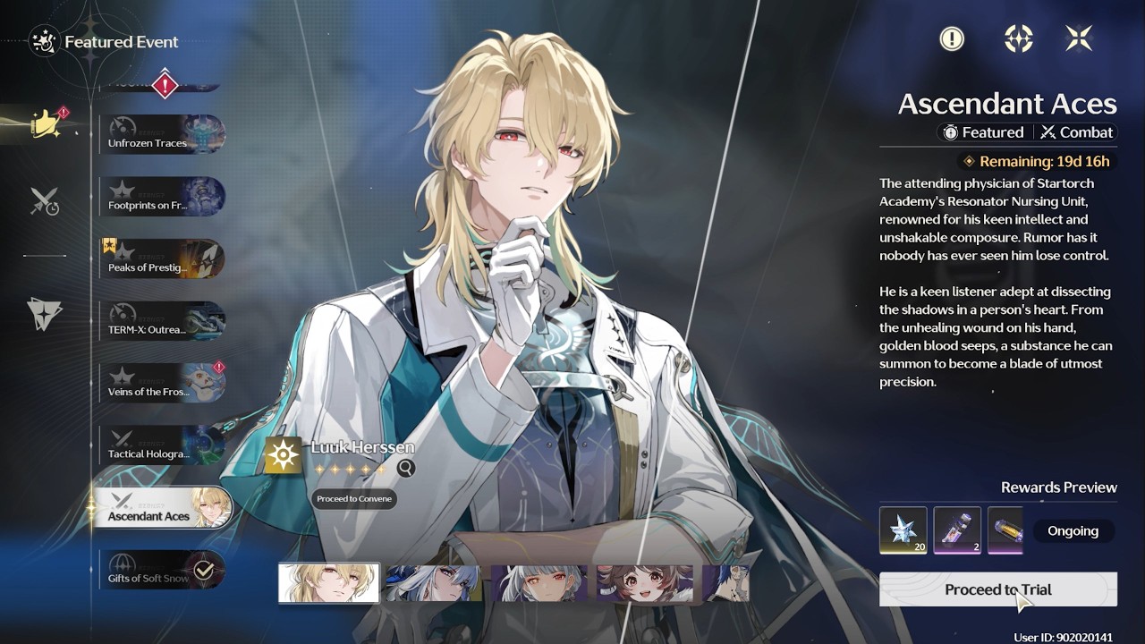 [WuWa] Character trials 3.1 banner 2 (Luke/Galbrena/Sanhua/Lumi/Yuanwu)