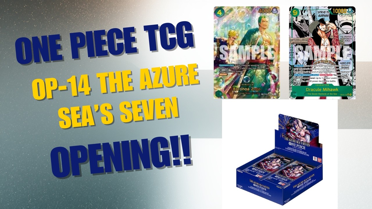 One Piece Opening!! OP-14 The Azure Sea's Seven Booster Box #onepiece