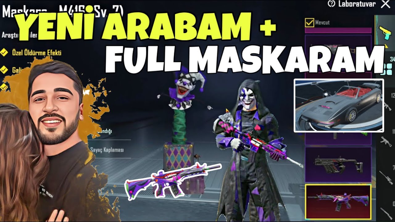 GEBLO'YA 7 SEVİYE MASKARA YAKIŞIR! YENİ ARABAM VE FULL SEVİYE MASKARAM! -PUBG MOBİLE
