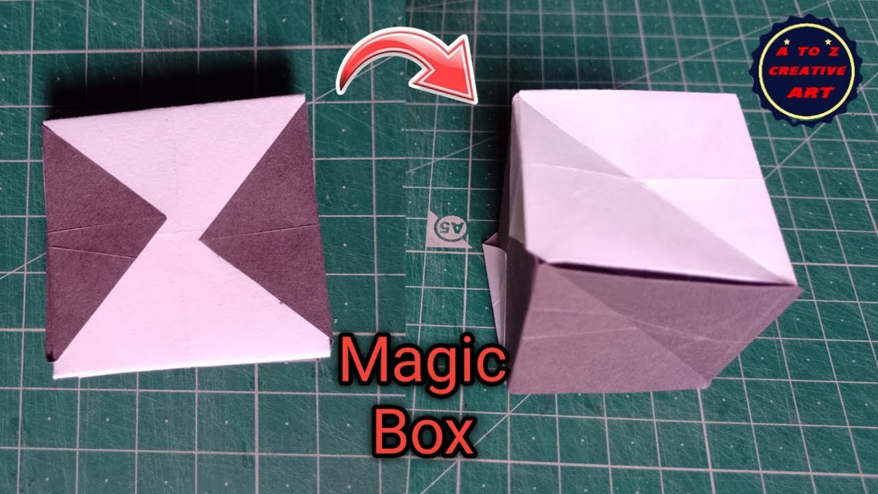 Easy Origami Magic Cube / Paper Magic Cube Box Folding / Paper Craft Tutorial For Kids