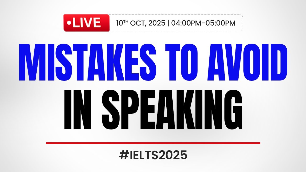 IELTS Speaking: Top MISTAKES to AVOID in the Speaking Task! (LIVE Strategy)