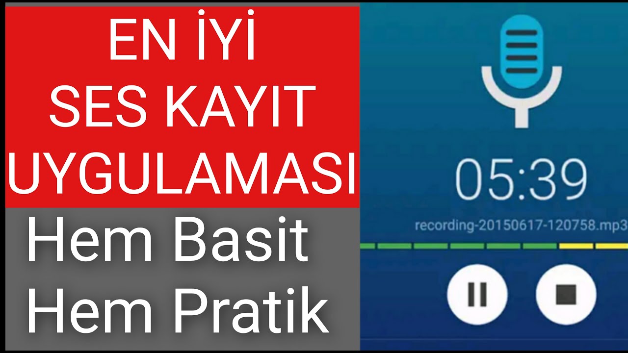 EN İYİ SES KAYIT PROGRAMI! Android Profesyonel Ses Kayıt Uygulaması