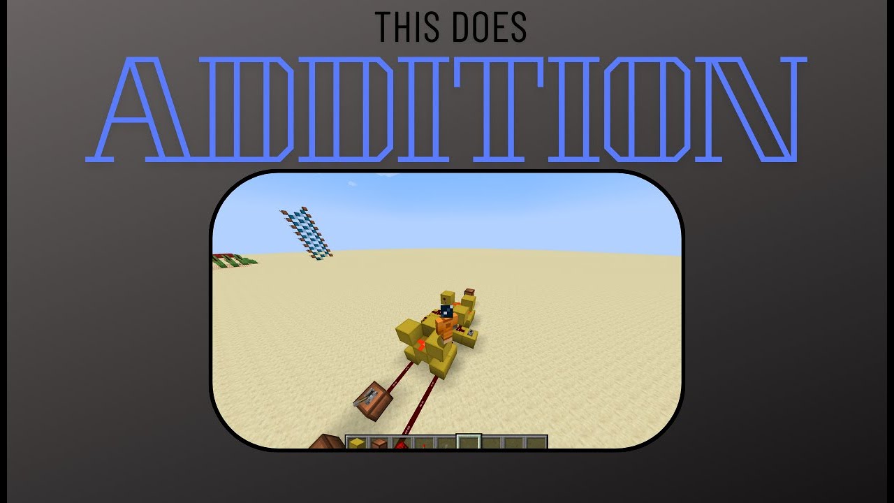 Minecraft - Full Adder Tutorial (RCA)