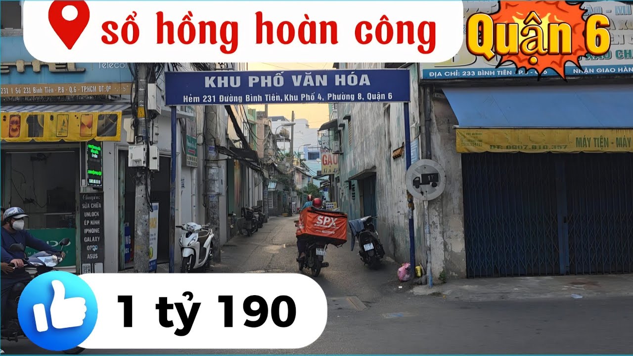Quận 6 sổ hồng riêng hoàn công 1ty190 // hẻm đẹp thông nhà mới ở liền#0924646464 