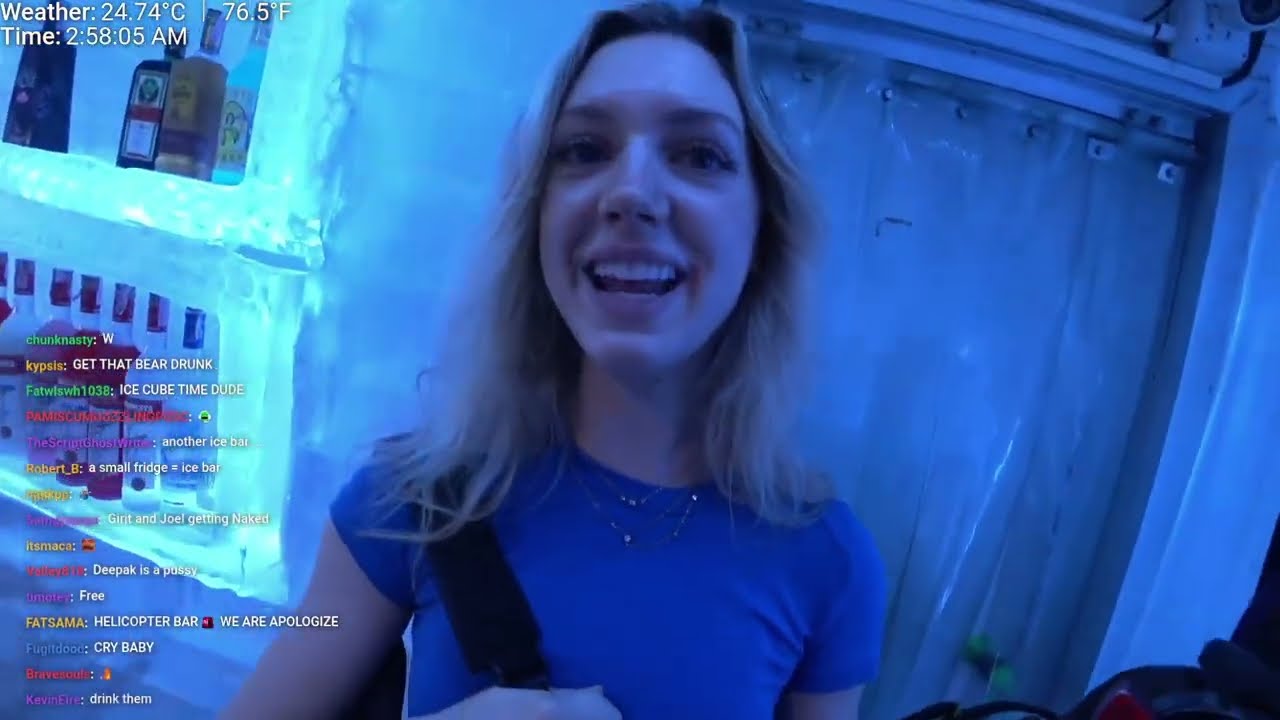 ice poseidon and kim go to the Smirnoff ice bar in Pattaya Thailand
