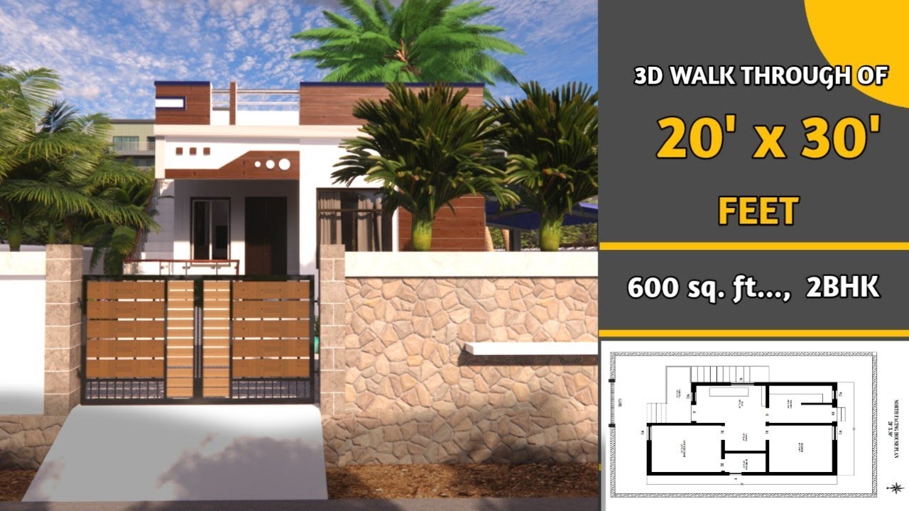 20x30 Small best house design l North facing modern house l Simple house plan