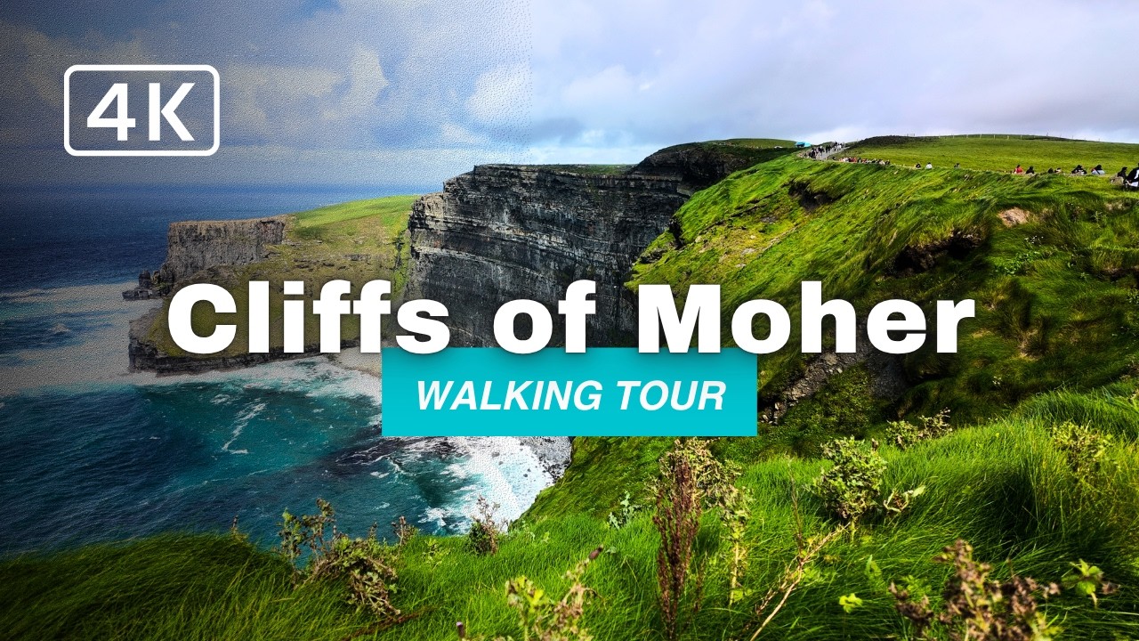 Cliffs of Moher Walking Tour 2025 | 4K Ultra HD