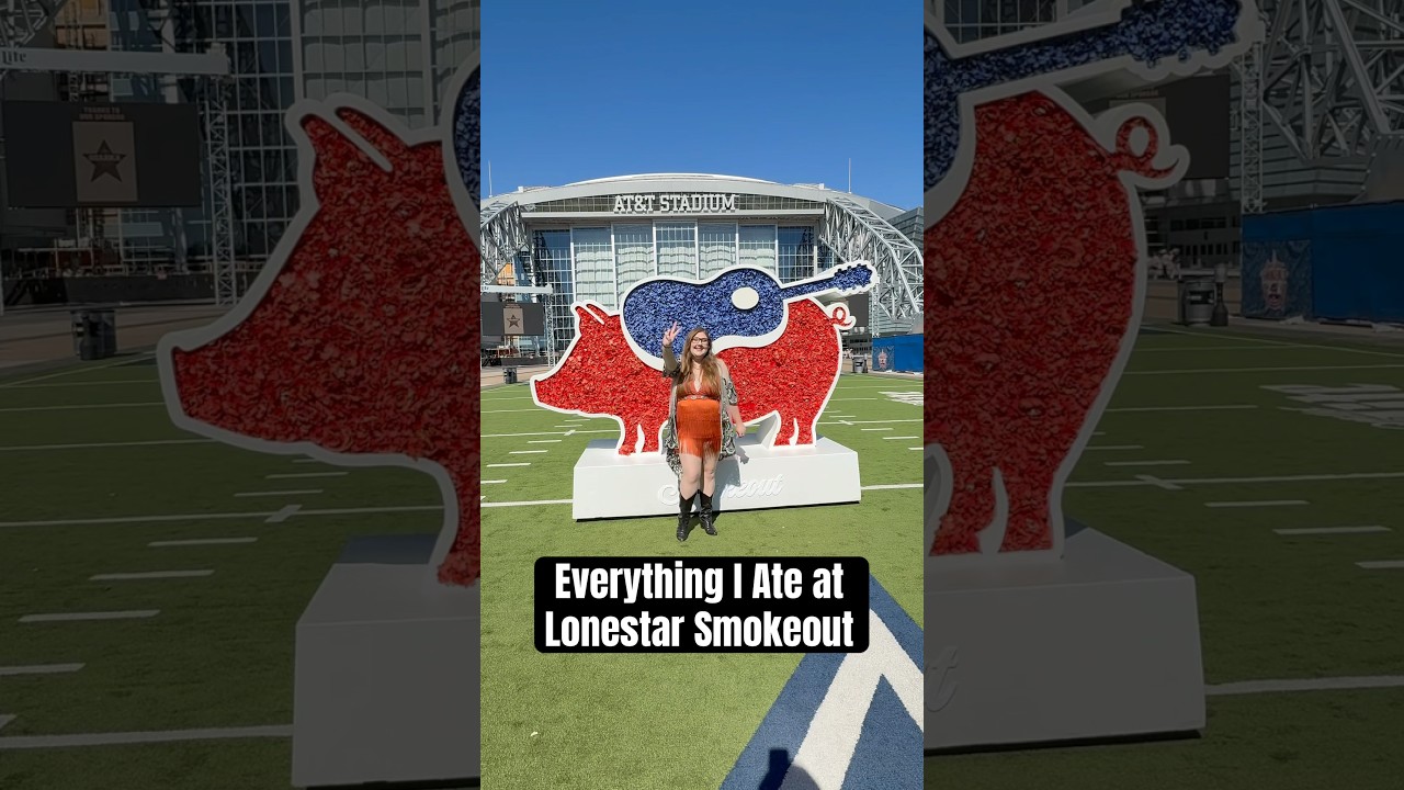 Everything I ate at the first ever Lonestar Smokeout 🔥 #txbbq #bbq #dallasfood