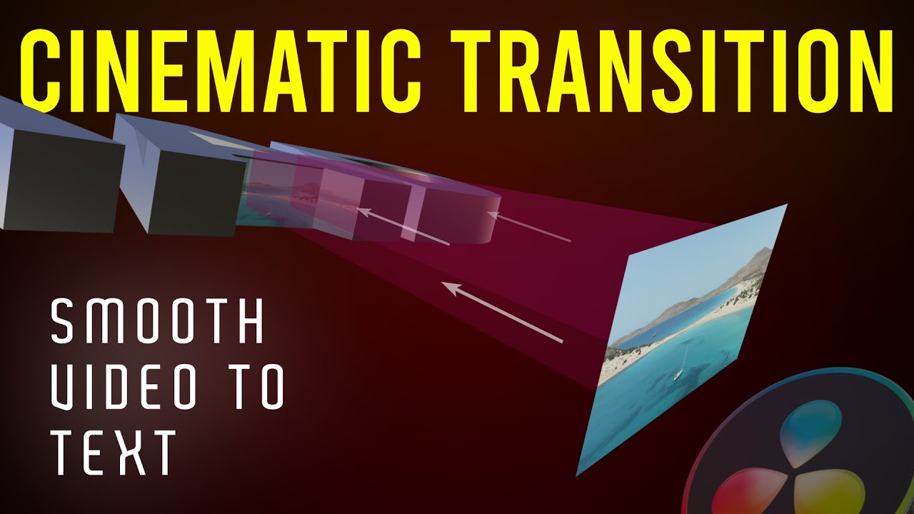 Smooth Pro Video to Text Transition | No Plugins | Davinci Resolve