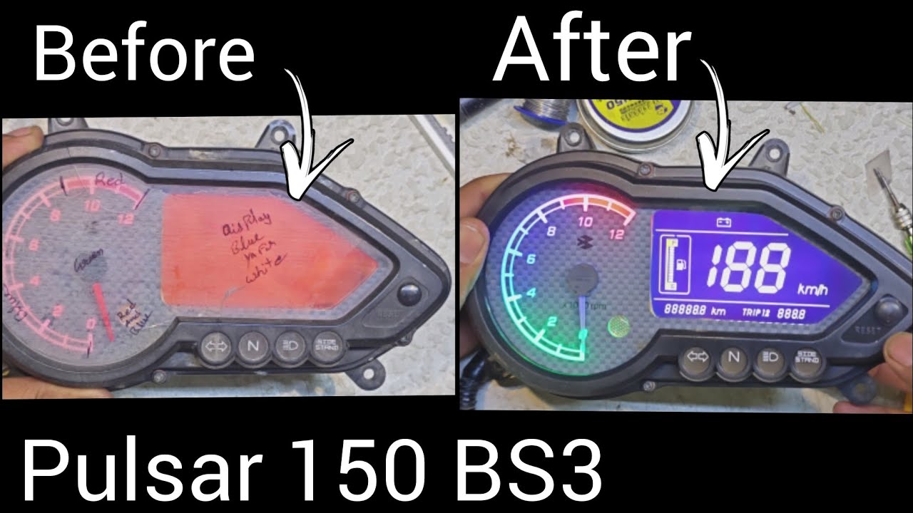Pulsar 150 Bs3 Modification and Repair with Dark Theme and GBR in RPM #pulsar #rider