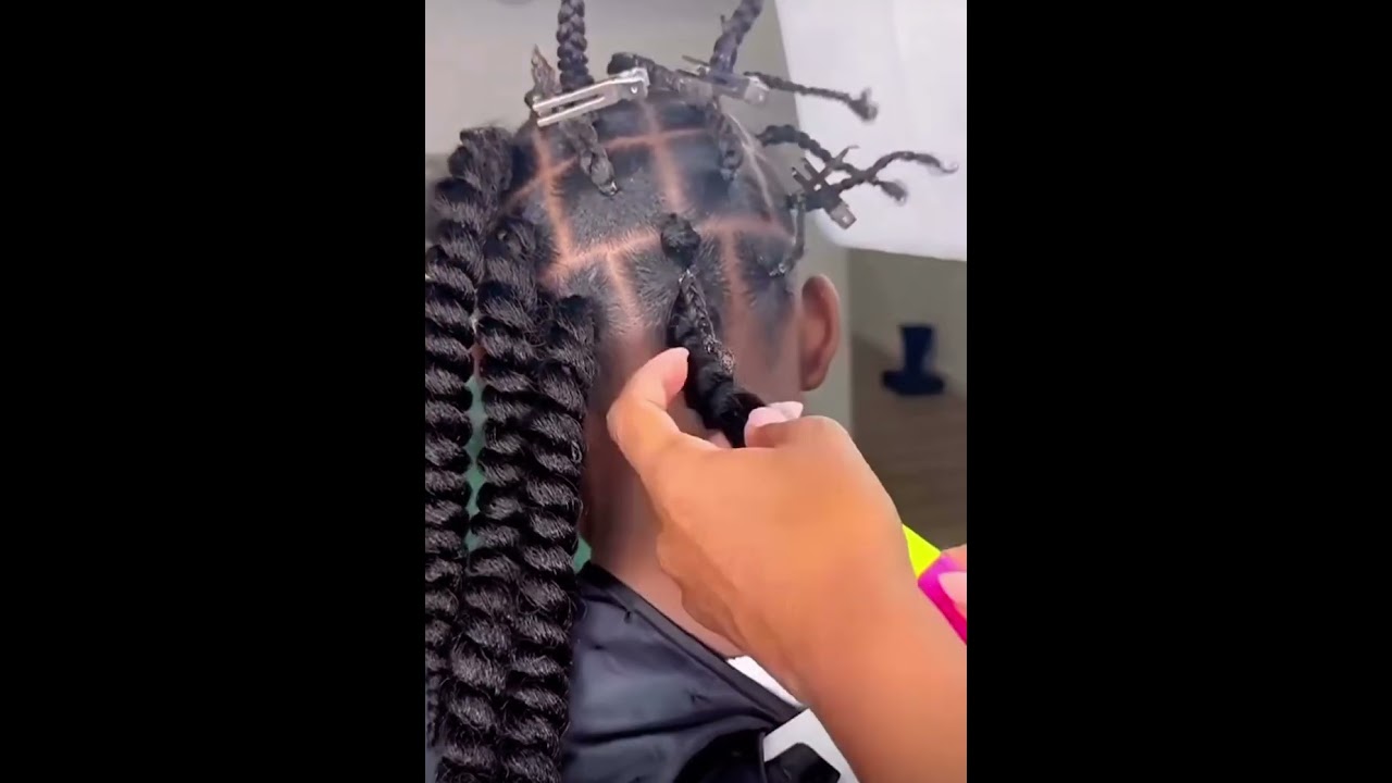 Jumbo Havana twist hair very easy to crochet and lightweight on kids hair