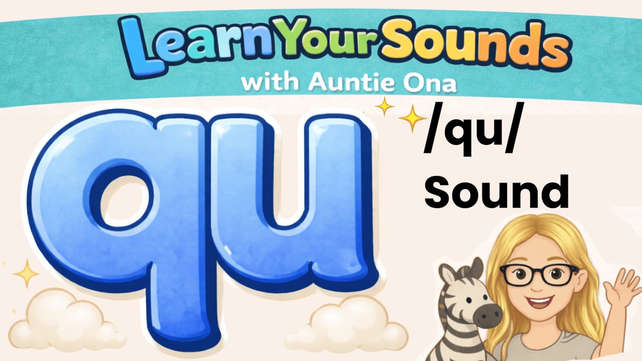 ‘qu’ Sound | Phonics for Kids | Blending & Real-Life Examples