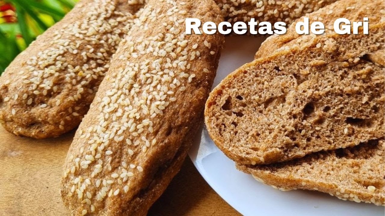 PAN para HOT DOG🌭 Sin TRIGO y Sin Horno🔥 Pan sin aceite ⚡Pan de Avena muy fácil de preparar.