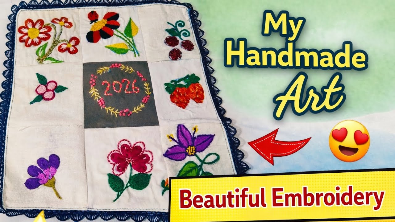 My latest embroidery creation 2026#embroiderylover #likeandsubscribe 