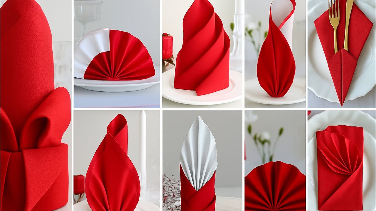 Elegant Folded Napkins | Easy & Inspiring Ideas