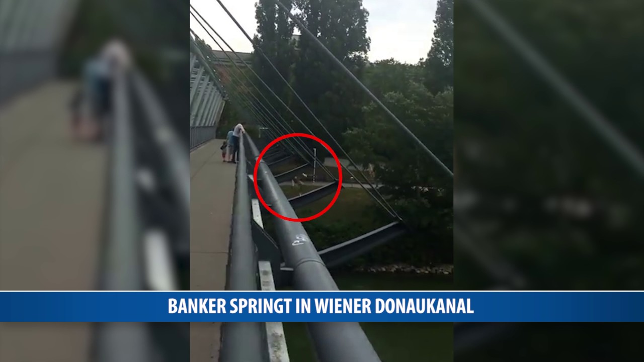 Banker springt in Wiener Donaukanal