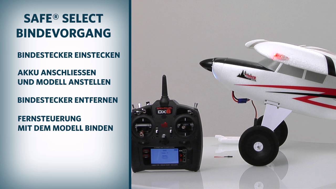 AS3X und SAFE Select Bindevorgang mit der E-flite Timber