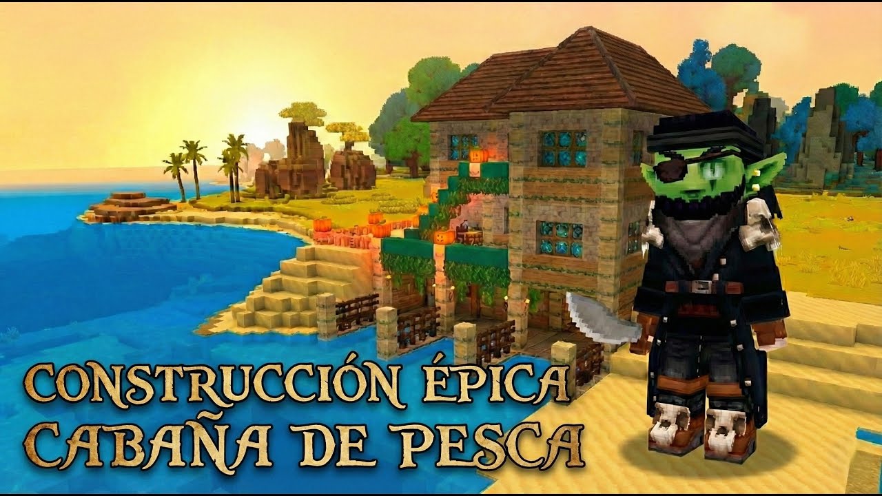 Construcción Hytale Style: Cabaña de Pesca Rústica (Paso a Paso)