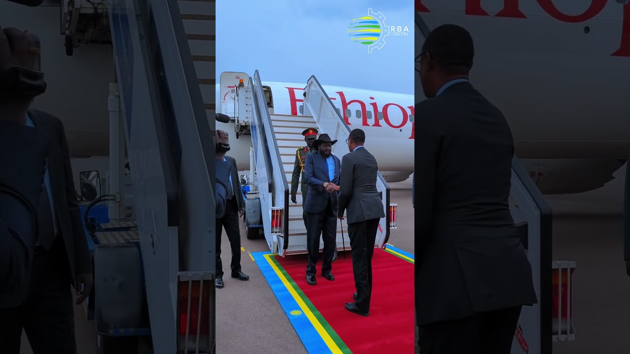 South Sudan President Salva Kiir arrives in Kigali ahead of President Kagame's inauguration