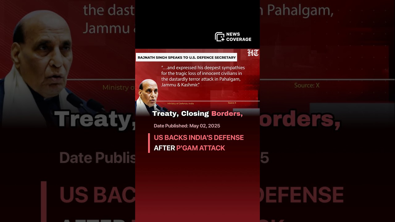 US Supports India's Right to Self-Defense After Pahalgam Attack #politics