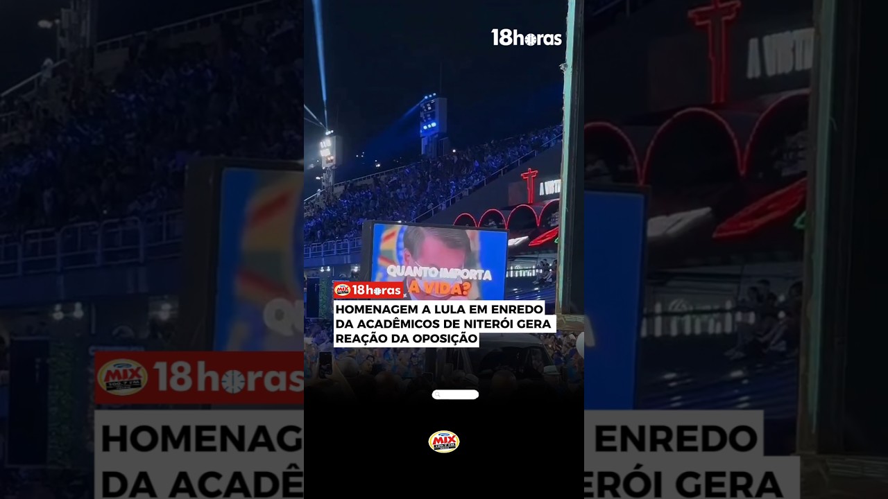 HOMENAGEM A LULA EM ENREDO DA ACAD&Ecirc;MICOS DE NITER&Oacute;I GERA REA&Ccedil;&Atilde;O DA OPOSI&Ccedil;&Atilde;O