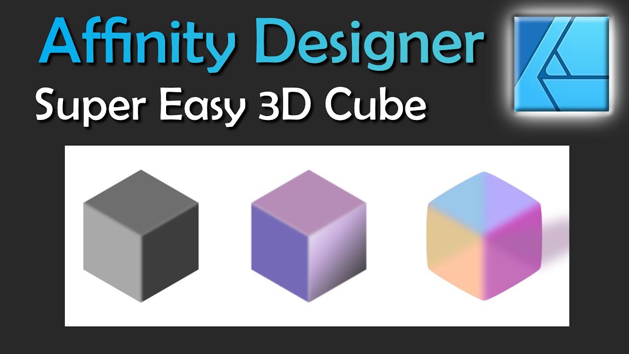 Простой 3D-куб в Affinity Designer | Пошаговое руководство