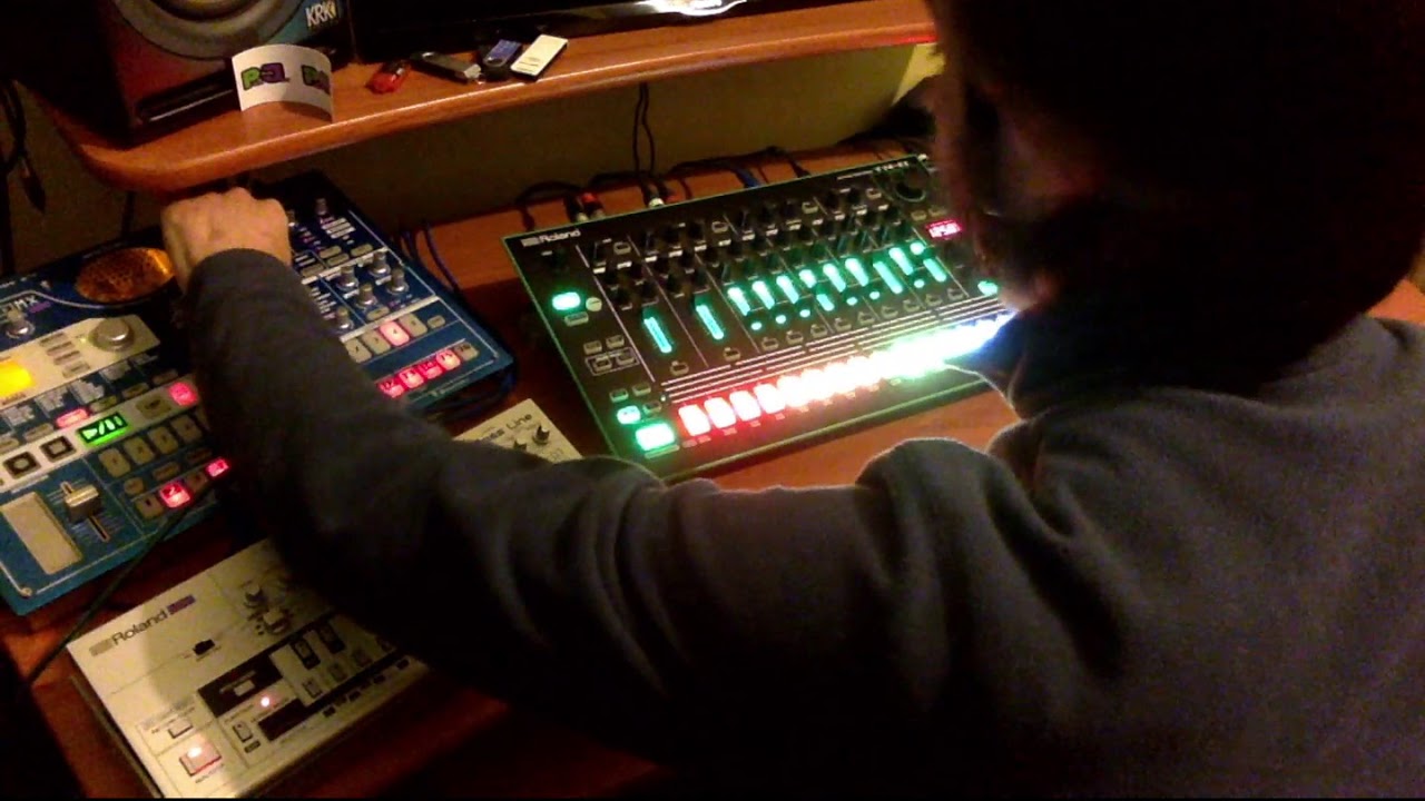 Neotrance Techno Live Session   Electribe MX + Roland TR8 + TB 03 + TB 3 CUT#2