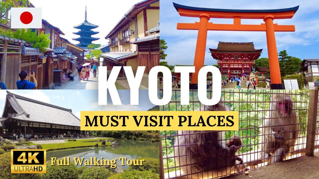 Must-Visit Places in Kyoto 🇯🇵 | Nijo Castle, Monkey Park, Bamboo Grove & More! [4K Tour]