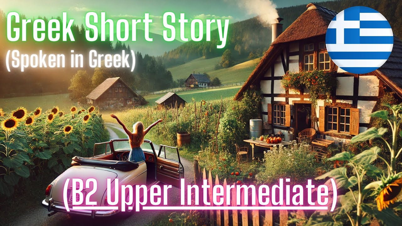 Greek Short Story (Spoken in Greek) with Quiz and Subtitles [B2 Upper Intermediate Level]