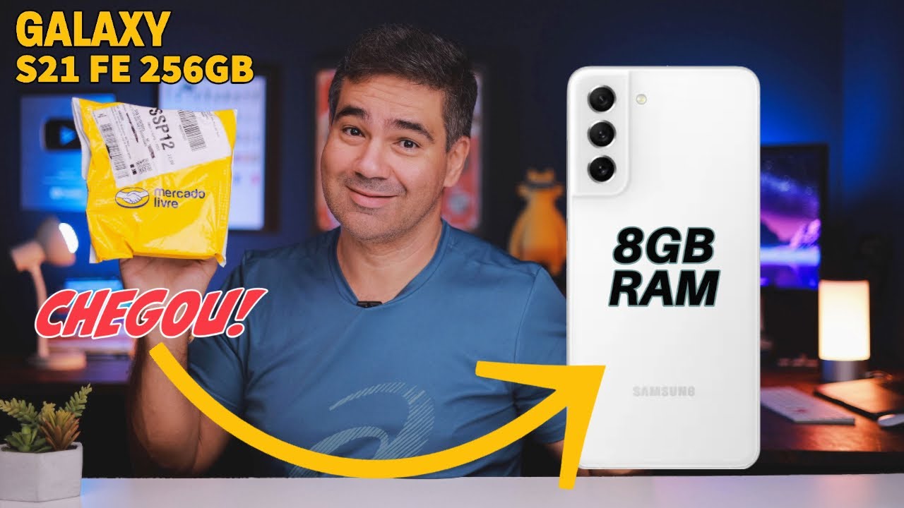 CHEGOU MEU GALAXY S21 FE DE 256GB COM 8GB DE RAM!