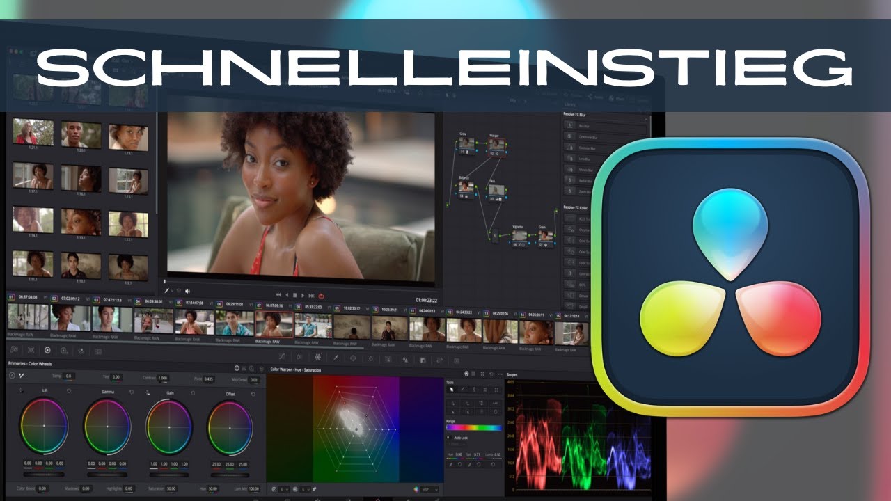 DaVinci Resolve 19 Schnelleinstieg Tutorial f&uuml;r Anf&auml;nger deutsch 2025