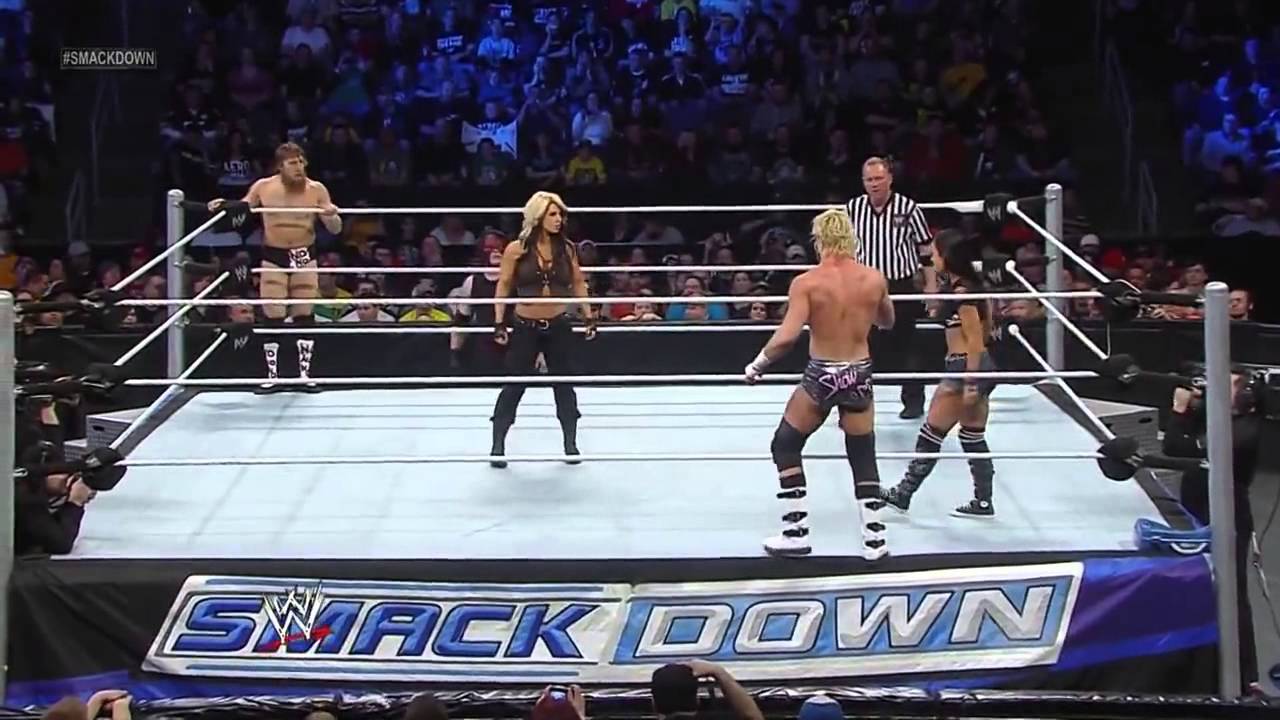 KAITLYN AND DANIEL BRYAN VS AJ LEE AND DOLPH HQ